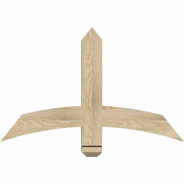 Ekena Millwork Bellingham Rough Sawn Timber Gable Bracket, Douglas Fir, 36"W x 23"H x 4"D x 4"F, 15/12 Pitch GBW036X23X0404BEL00RDF - main